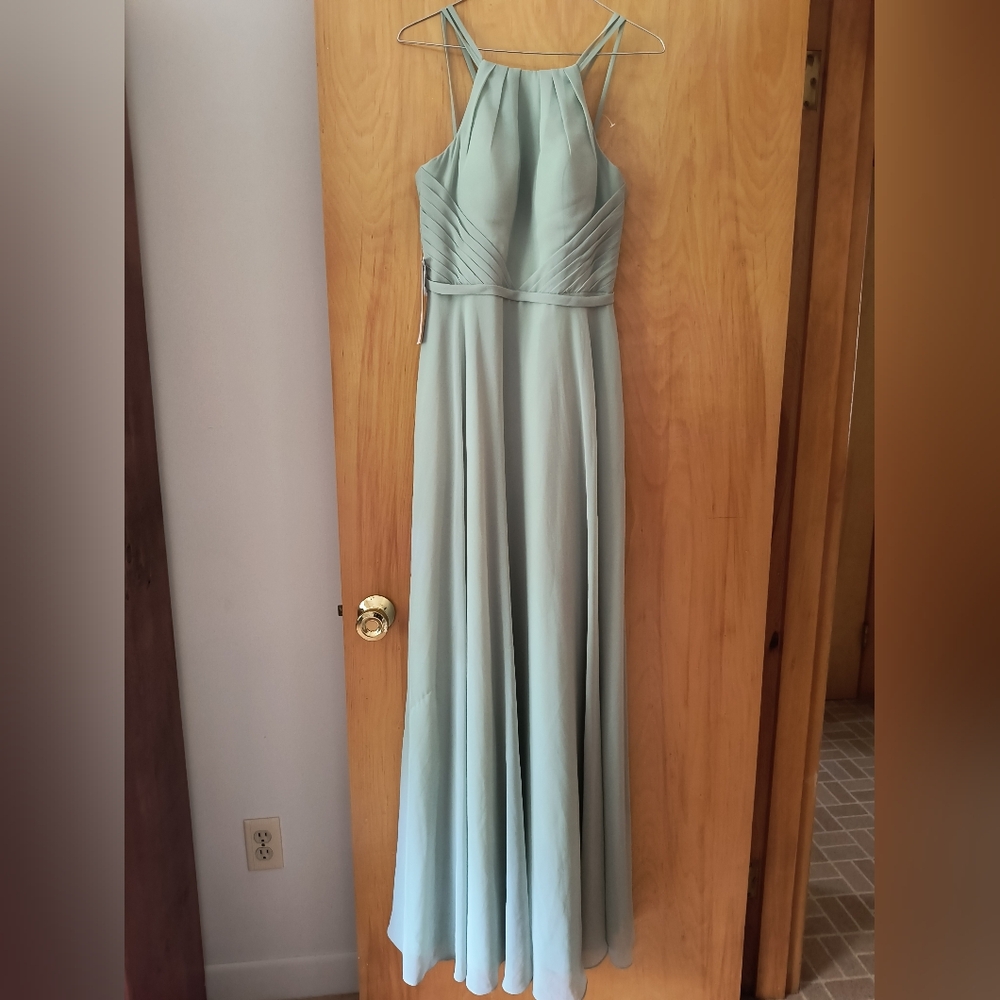Azazie Bridesmaid Dress In Sage Green